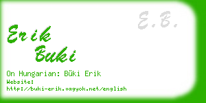 erik buki business card